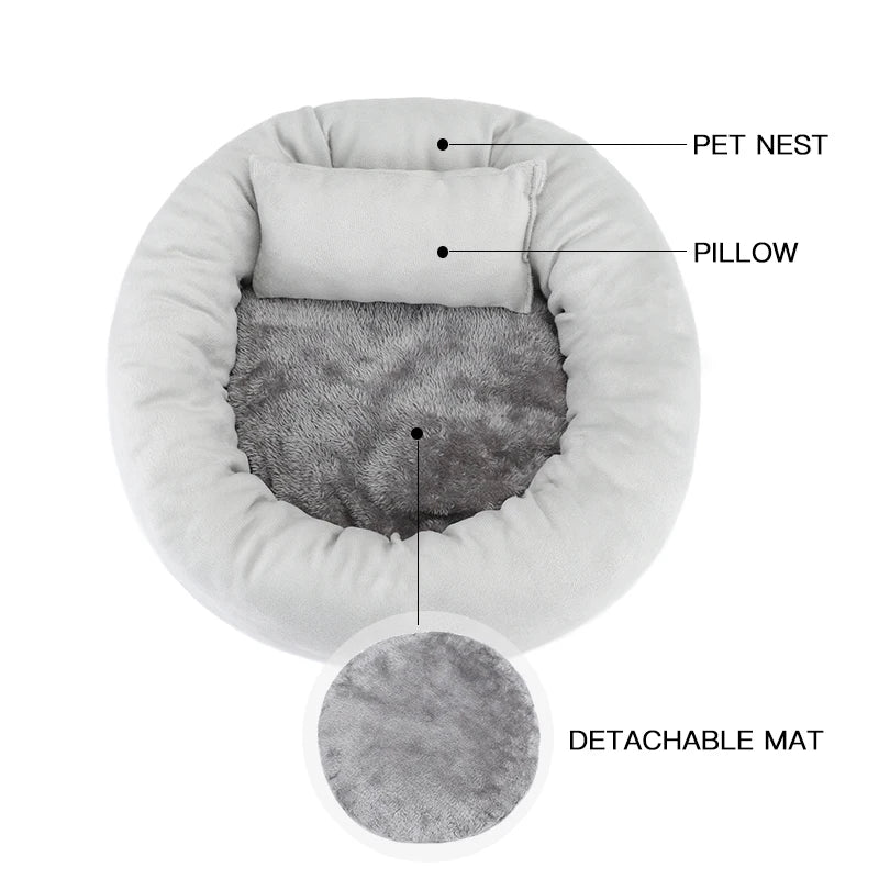 Washable Fluffy Kennel Pet Dog Bed