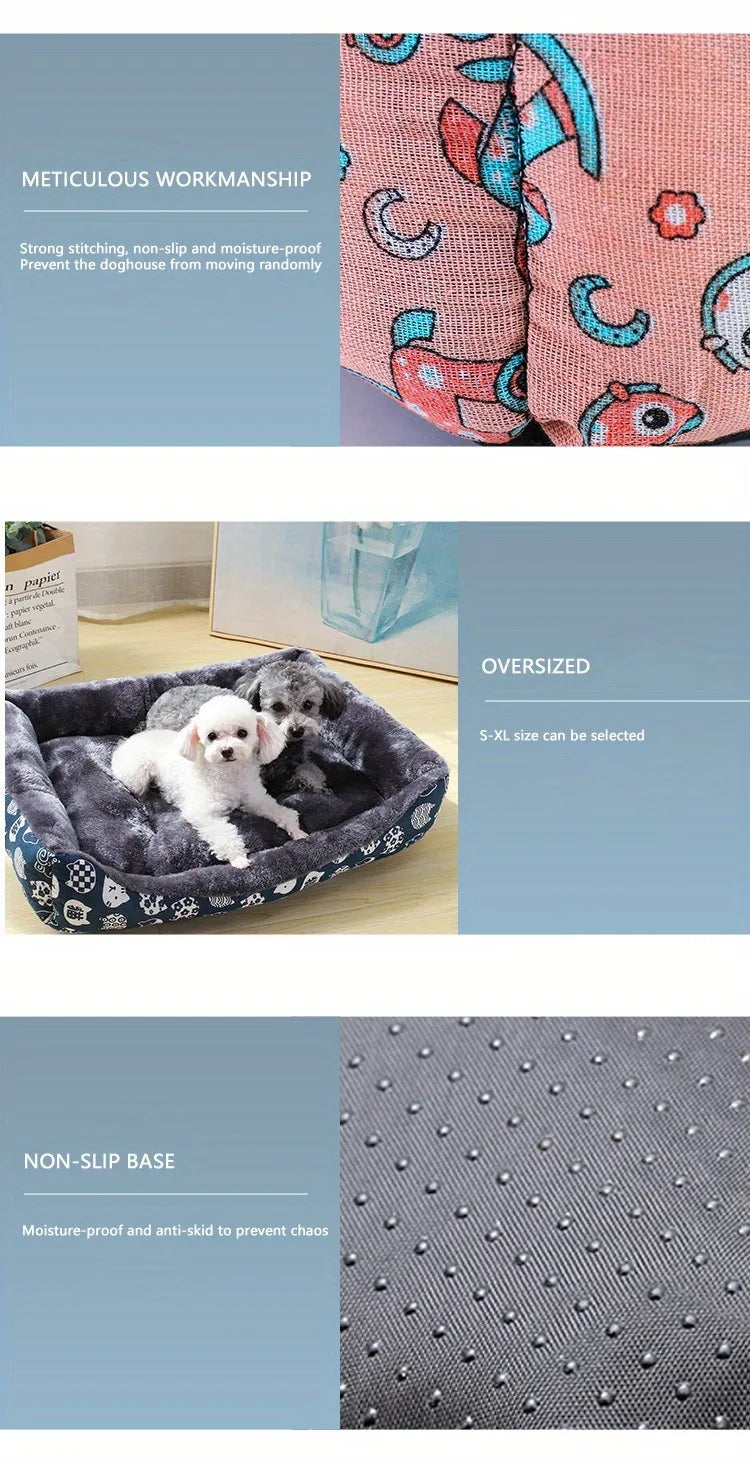 Pet Dog Large Medium Small Sofa Bed Mat