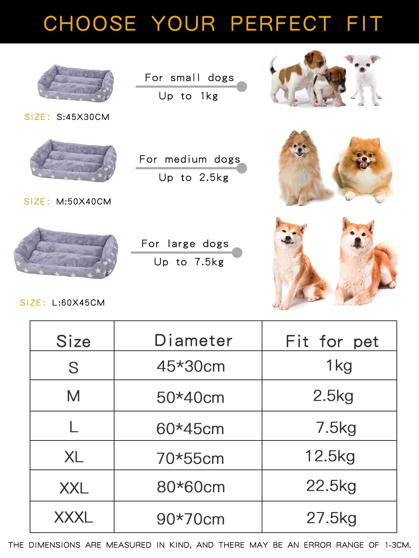 Pet Dog Small Medium Large Bed Mat