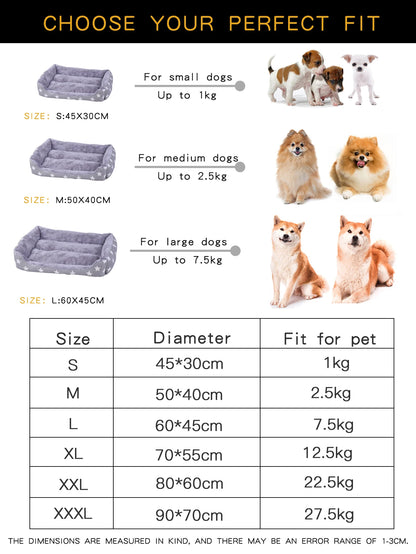 Pet Dog Small Medium Large Bed Mat