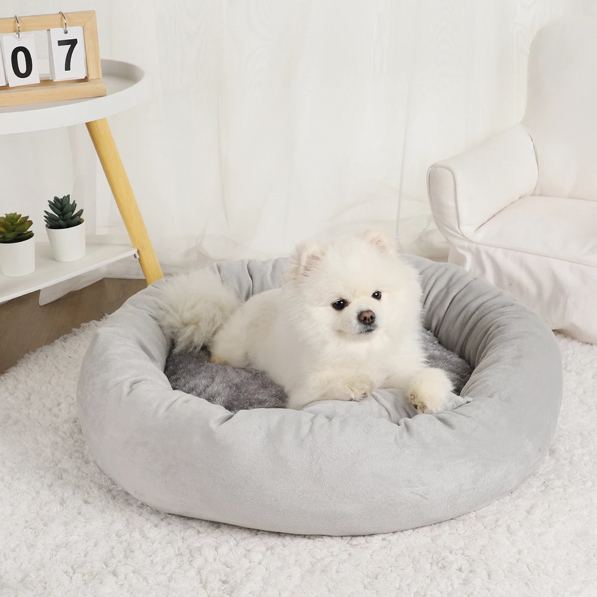 Washable Fluffy Kennel Pet Dog Bed