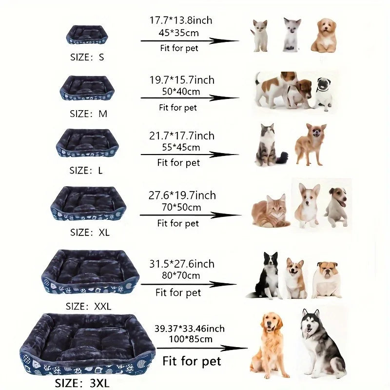 Pet Dog Large Medium Small Sofa Bed Mat