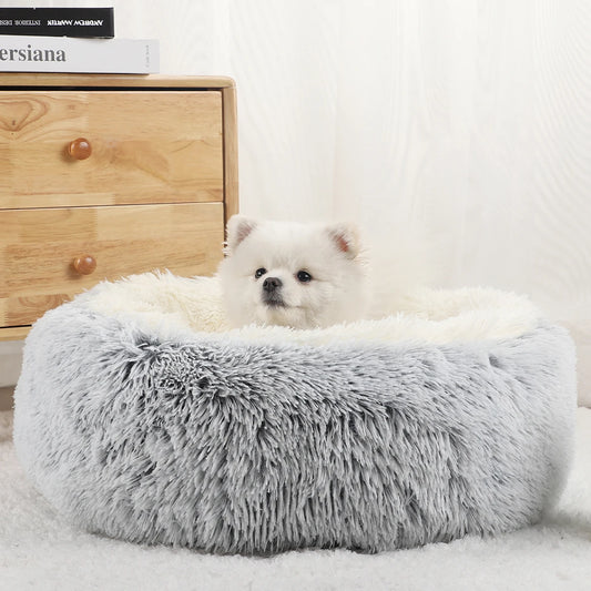 Pet Dog Winter Warm Fluffy Plush Bed